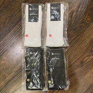 Ethika Men's Crew Socks - White and Black Set